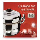 30 Cm S/S Stock Pot With Steamer